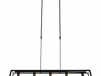Hanglamp met 5 x een e27 fitting, mexlite, buckley 2675zw, zwart, 2027