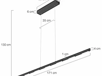 Hanglamp met cable lift, steinhauer, bloc 3297zw, zwart, 2026 - afbeelding 4 van  5