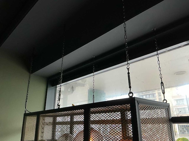 Hanglamp met metalen frame - afbeelding 4 van  4