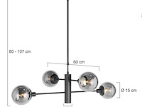 Hanglamp met onderlicht, steinhauer, constellation 3804zw, zwart, 2026 - afbeelding 3 van  4