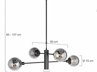 Hanglamp met onderlicht, steinhauer, constellation 3804zw, zwart, 2026 - afbeelding 4 van  5
