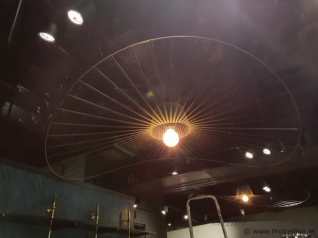 Hanglamp met open draadframe kap - afbeelding 1 van  2