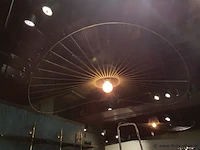 Hanglamp met open draadframe kap