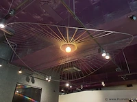 Hanglamp met open draadframe kap
