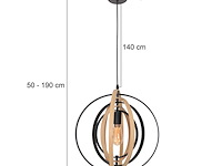 Hanglamp muoversi anne light, 3491be, zwart, beuken, bouwjaar 2025, nieuw in doos - afbeelding 3 van  7