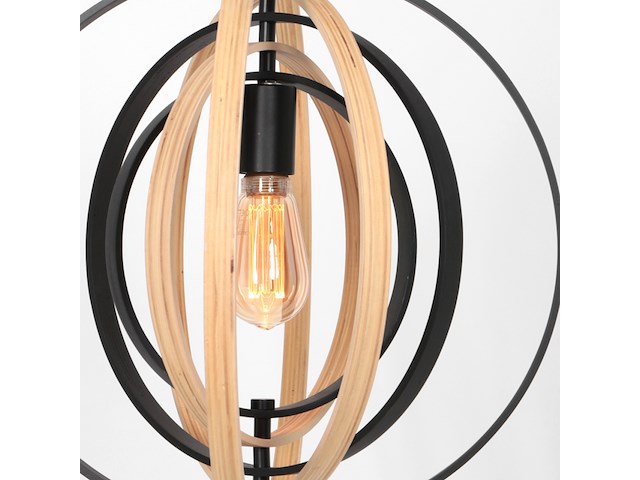Hanglamp muoversi anne light, 3491be, zwart, beuken, bouwjaar 2025, nieuw in doos - afbeelding 5 van  7