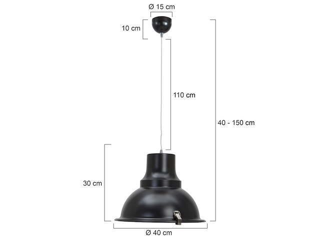Hanglamp parade steinhauer, 5798zw, zwart, bouwjaar 2025, nieuw in doos - afbeelding 3 van  8
