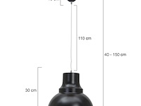 Hanglamp parade steinhauer, 5798zw, zwart, bouwjaar 2025, nieuw in doos - afbeelding 3 van  8