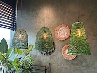 Hanglamp riet (3x) - afbeelding 1 van  3