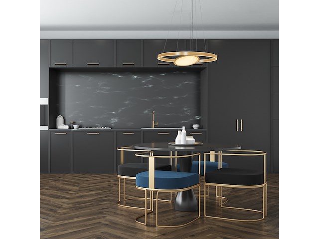 Hanglamp ringlux steinhauer, 3514go, goud, nieuw in doos - afbeelding 2 van  7