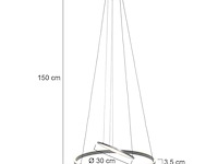Hanglamp ringlux steinhauer, 3514st, staal, nieuw in doos - afbeelding 4 van  7