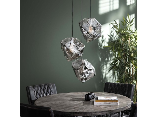 Hanglamp rock chromed getrapt - afbeelding 3 van  3