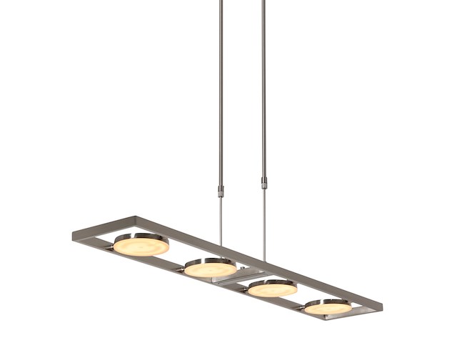 Hanglamp soleil staal steinhauer, 3516st, staal, grijs, wit, bouwjaar 2025, nieuw in doos - afbeelding 2 van  10