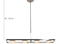 Hanglamp soleil staal steinhauer, 3516st, staal, grijs, wit, bouwjaar 2025, nieuw in doos - afbeelding 5 van  10