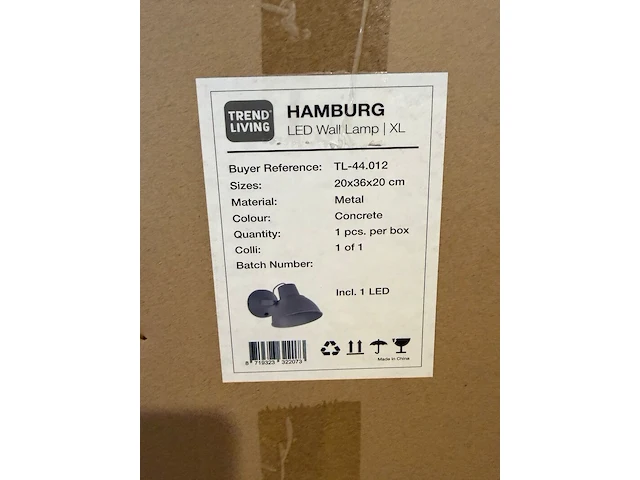 Hanglamp trend living, hamburg, metal - afbeelding 1 van  1