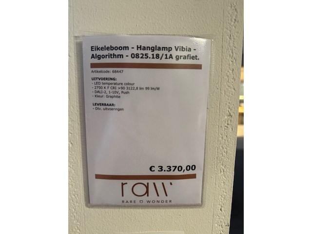 Hanglamp vibia, algorithm, grafiet - afbeelding 3 van  3