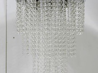 Hanglamp/kroonluchter met transparant kralenkettingen - afbeelding 1 van  2