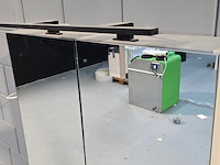 Hangmeubel met spiegelkast met led dansani, wastafelmeubel, hout - afbeelding 8 van  11