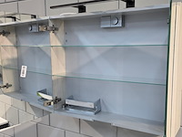 Hangmeubel met spiegelkast met led dansani, wastafelmeubel, hout - afbeelding 9 van  11