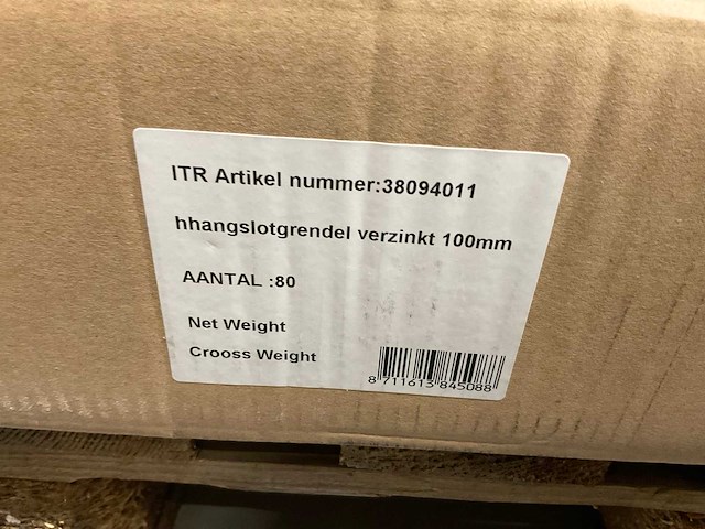 Hangslotgrendel (8x) - afbeelding 3 van  5