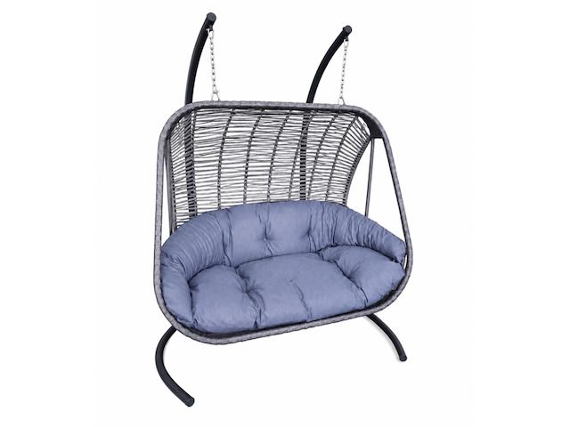 Hangstoel, heco, donker/taupe, blauw antraciet - afbeelding 1 van  3