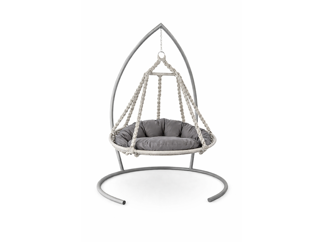 Hangstoel, jobini, licht grijs/antraciet - afbeelding 1 van  1