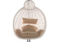 Hangstoel, kundir, wit, beige - afbeelding 1 van  3