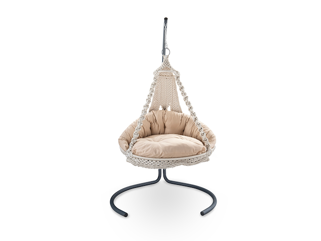 Hangstoel, seeben, crème, beige - afbeelding 1 van  3