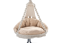 Hangstoel, seeben, crème, beige - afbeelding 1 van  3