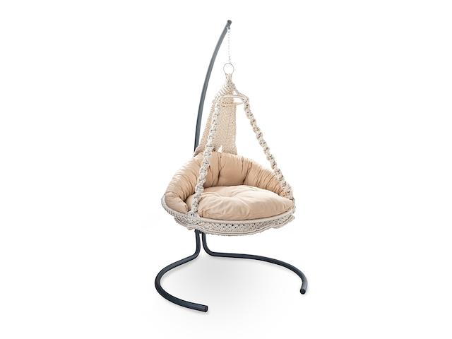Hangstoel, seeben, crème, beige - afbeelding 2 van  3