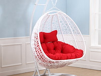 Hangstoel vonato, hanging harmony red, wit