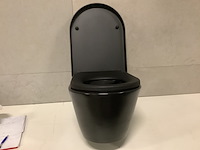 Hangtoilet incl. softclose zitting, antraciet - afbeelding 1 van  3
