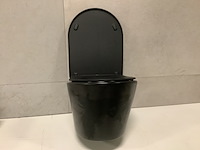 Hangtoilet incl. softclose zitting, mat zwart - afbeelding 1 van  4