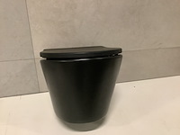 Hangtoilet incl. softclose zitting, mat zwart - afbeelding 4 van  4