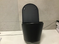 Hangtoilet incl. softclose zitting, mat zwart - afbeelding 1 van  4