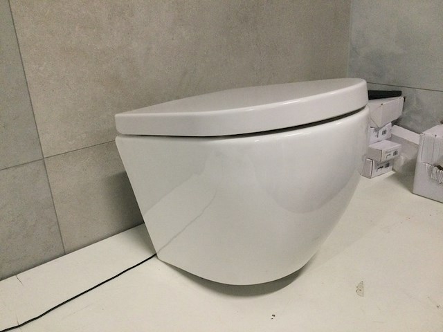 Hangtoilet incl. softclose zitting, wit - afbeelding 4 van  4