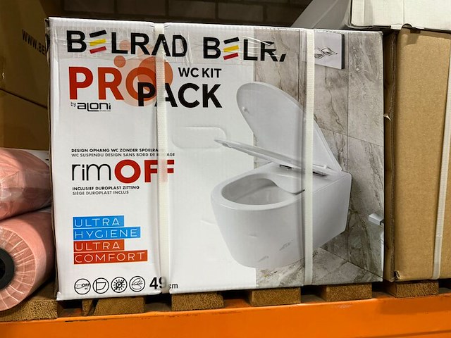 Hangtoilet incl. zitting, belrad belr, propack, wit - afbeelding 5 van  5