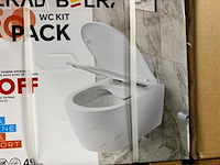 Hangtoilet incl. zitting belrad, propack, wit - afbeelding 4 van  5