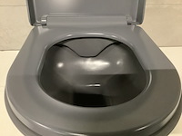 Hangtoilet incl. zitting, mat grijs - afbeelding 2 van  4