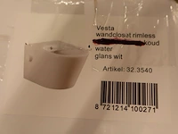 Hangtoilet met bidetvoorbereiding wiesbaden, vesta, wit - afbeelding 2 van  9