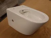 Hangtoilet met bidetvoorbereiding wiesbaden, vesta, wit - afbeelding 3 van  9