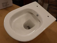 Hangtoilet met bidetvoorbereiding wiesbaden, vesta, wit - afbeelding 4 van  9