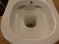 Hangtoilet met bidetvoorbereiding wiesbaden, vesta, wit - afbeelding 6 van  9