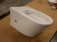 Hangtoilet met bidetvoorbereiding wiesbaden, vesta, wit - afbeelding 7 van  12