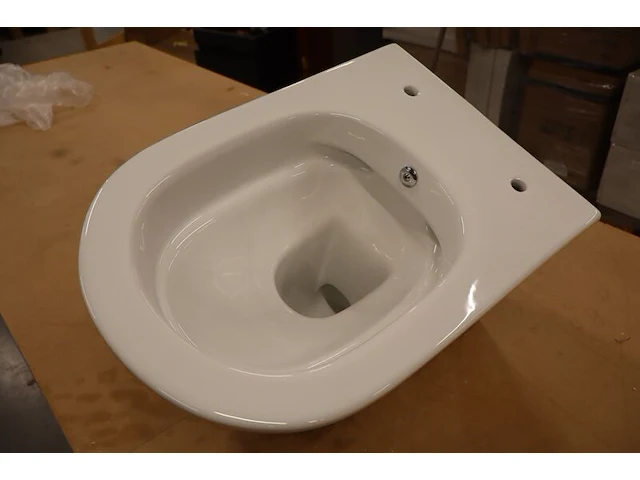Hangtoilet met bidetvoorbereiding wiesbaden, vesta, wit - afbeelding 8 van  12