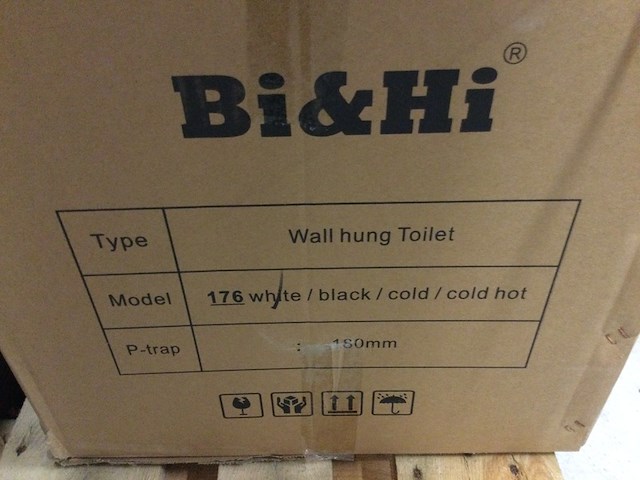 Hangtoilet met toiletbril, bi & hi, 176, wit - afbeelding 4 van  4