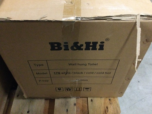 Hangtoilet met toiletbril, bi & hi, 176, wit - afbeelding 4 van  4