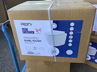 Hangtoilet | randloos, aloni, eco5514.01, wit glanzend, inclusief softclose duroplast zitting - afbeelding 2 van  3