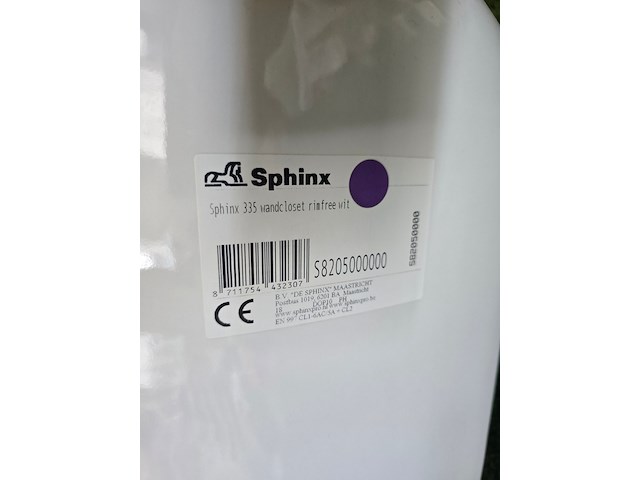 Hangtoilet rimfree sphinx, 335, wit - afbeelding 2 van  5