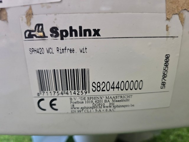 Hangtoilet rimfree sphinx, sph420, wit - afbeelding 2 van  8